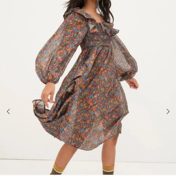 For Love & Lemons | Brittany Midi Dress - Picture 2 of 6